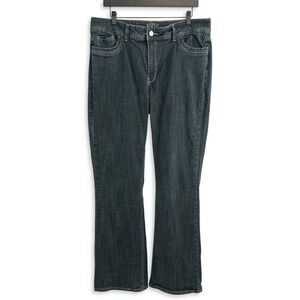Lee Riders Jeans Womens 18 M Dark Blue Wash Bootcut Tummy Control Stretch Denim